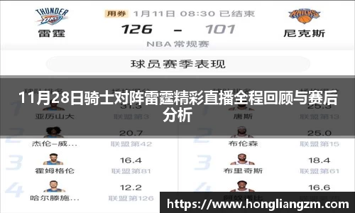 11月28日骑士对阵雷霆精彩直播全程回顾与赛后分析